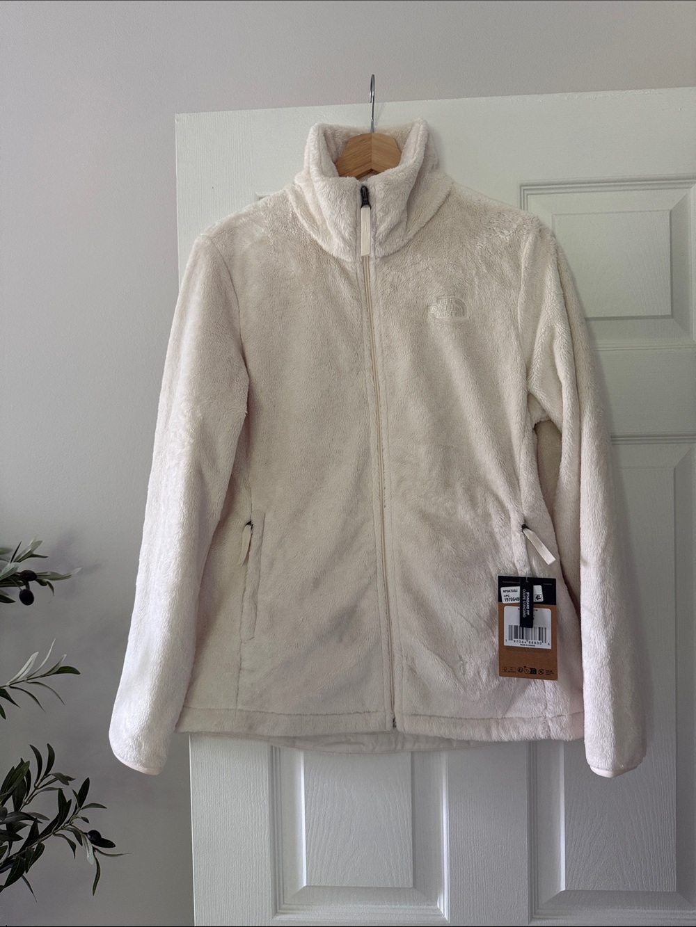 The North Face Women’s Osito Fleece Jacket – White Dune – Medium – NWT - Picture 4 of 5